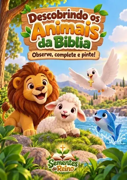 Capa de Descobrindo os Animais da Bíblia